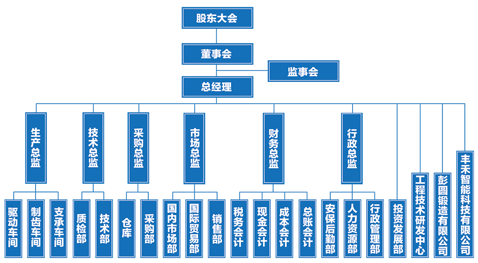 丰禾转盘轴承-组织机构