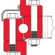 Kaydon Bearings - mounting slewing ring bearings - typical mounting support shroud
